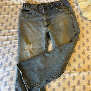 vintage orange tab levi bootcut jeans